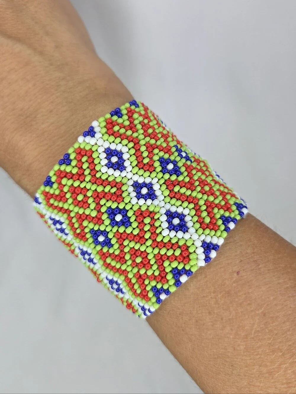 Lucky Brand Multicolor Seed Bead Cuff Bracelet
